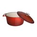 Cazuela de hierro Vogue roja 4L