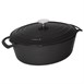 Cazuela de hierro ovalada Vogue negra 6L