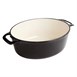 Cazuela de hierro ovalada Vogue negra 6L
