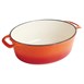 Cazuela de hierro ovalada Vogue naranja 5L