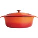 Cazuela de hierro ovalada Vogue naranja 5L