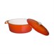 Cazuela de hierro ovalada Vogue naranja 6L
