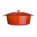Cazuela de hierro ovalada Vogue naranja 6L