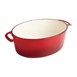 Cazuela de hierro ovalada Vogue roja 5L