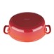 Cazuela de hierro ovalada Vogue roja 6L