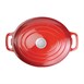 Cazuela de hierro ovalada Vogue roja 6L