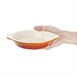 Fuente de hierro redonda para gratinar Vogue 400ml naranja