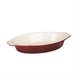 Fuente de hierro ovalada para gratinar Vogue 650ml rojo