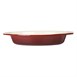 Fuente de hierro ovalada para gratinar Vogue 650ml rojo