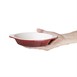 Fuente de hierro ovalada para gratinar Vogue 650ml rojo