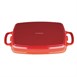 Fuente de hierro rectangular Vogue roja 2,8L