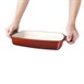 Fuente de hierro rectangular Vogue roja 2,8L