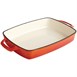 Fuente de hierro rectangular Vogue naranja 2,8L