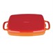 Fuente de hierro rectangular Vogue naranja 2,8L