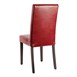 Sillas de comedor Bolero símil cuero rojas