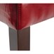 Sillas de comedor Bolero símil cuero rojas