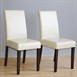 Sillas de comedor Bolero símil cuero cremas