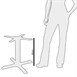 Base de mesa de café con 4 patas Bolero hierro fundido