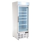 Vitrina congeladora Polar Serie G una puerta panel iluminación exterior