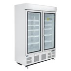 Vitrina congeladora Polar Serie G dos puertas panel iluminación exterior