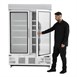 Vitrina congeladora Polar Serie G dos puertas panel iluminación exterior