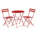 Sillas bistro para terraza Bolero acero rojas