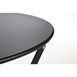 Mesa bistro redonda para terraza Bolero acero negra