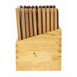 Porta-menús de madera Negro Securit