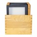 Porta-menús de madera Negro Securit