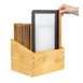 Porta-menús de madera Negro Securit