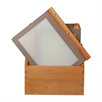 Porta-menús de madera Marrón Securit
