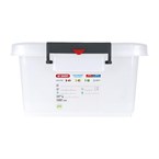 Caja de almacenamiento con tapa y clips de colores Araven 40L