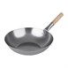 Wok acero templado 356mm Vogue base plana
