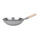 Wok acero templado 356mm Vogue base plana