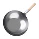 Wok acero templado 356mm Vogue base plana
