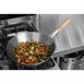 Wok acero templado 356mm Vogue base plana