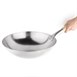 Wok acero templado 356mm Vogue base redonda
