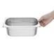 Recipiente Gastronorm acero inoxidable tamaño un cuarto 100mm Vogue