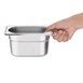 Recipiente Gastronorm acero inoxidable tamaño un noveno 100mm Vogue
