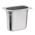 Recipiente Gastronorm acero inoxidable tamaño un noveno 150mm Vogue