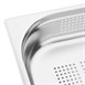 Recipiente Gastronorm acero inoxidable perforado tamaño medio 65mm Vogue