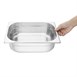 Recipiente Gastronorm acero inoxidable perforado tamaño medio 100mm Vogue