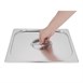Tapa Vogue acero inoxidable GN2/3