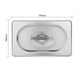 Tapa Vogue acero inoxidable GN1/4
