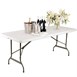 Mesa multiusos plegable al centro Bolero 183cm blanca