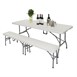 Mesa multiusos plegable al centro Bolero 183cm blanca