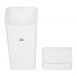Cubo con tapa giratoria SYR blanco