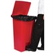 Cubo con pedal Rojo 87L Rubbermaid