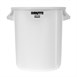 Contenedor Rubbermaid Brute cilíndrico blanco - 38Ltr