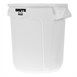 Contenedor Rubbermaid Brute cilíndrico blanco - 38Ltr